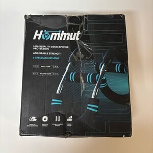 Hommut Power Twister Arm Exerciser Adjustable Chest Expander Spring Bar Black